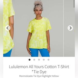 Lululemon All Yours Cotton T-Shirt *Tie Dye